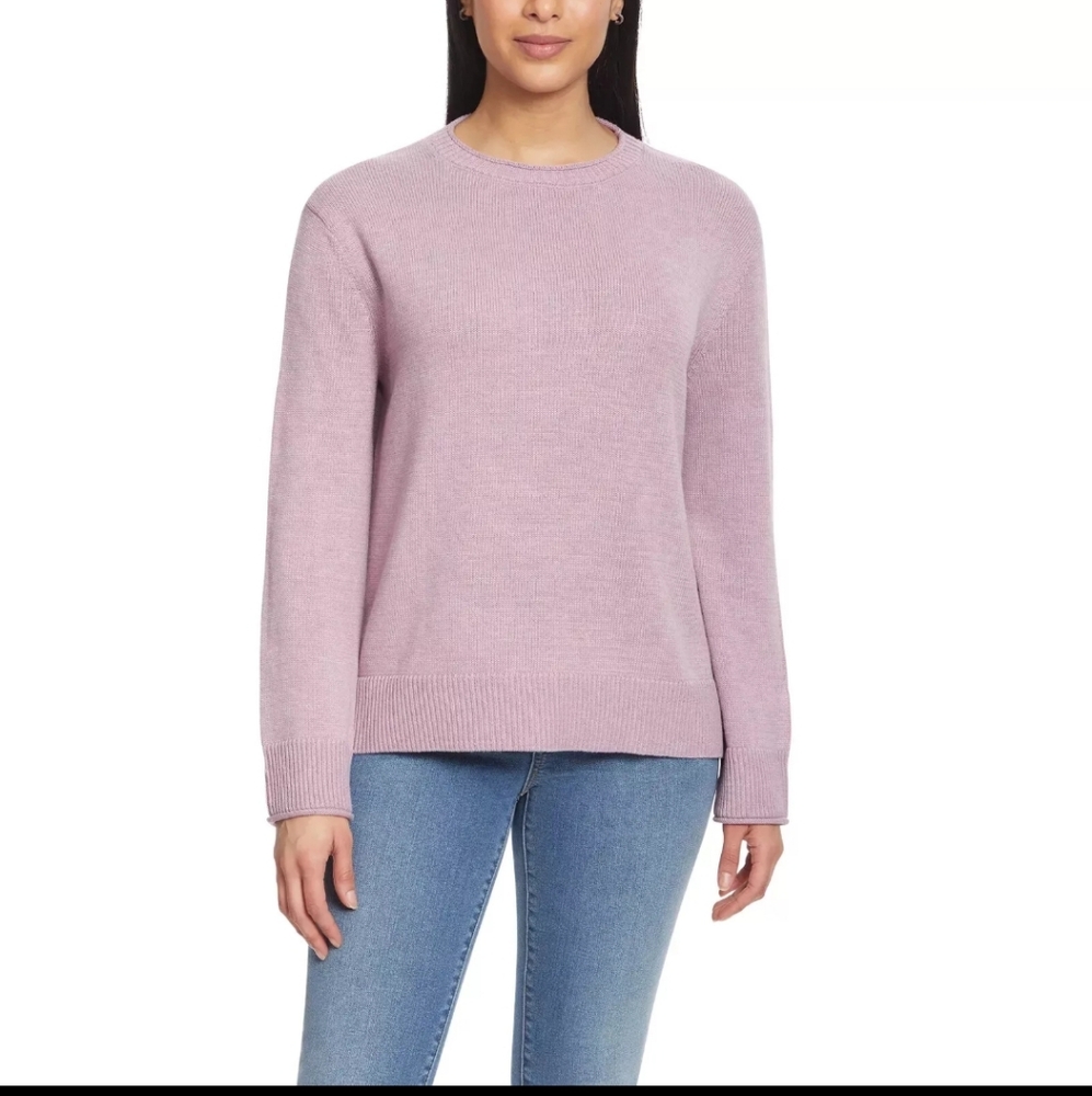 Ella Moss Lavender Sweater NWT Long Sleeve Sz. L
